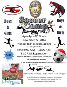 soccer camp flyer